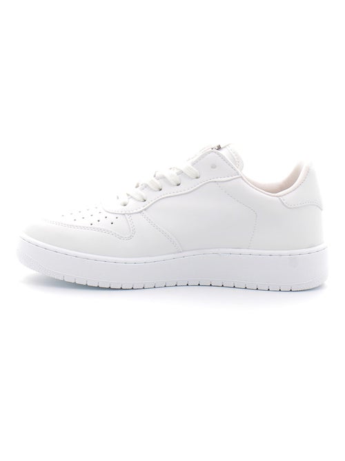 Baskets en Cuir et Syntetique Victoria. - Kiabi
