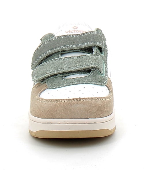 Baskets en Cuir et Syntetique Victoria. - Kiabi