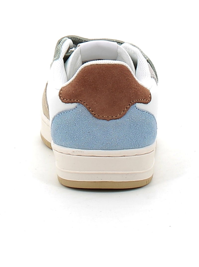 Baskets en Cuir et Syntetique Victoria. Blanc - Kiabi
