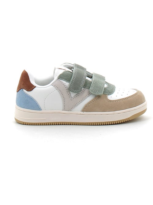 Baskets en Cuir et Syntetique Victoria. - Kiabi