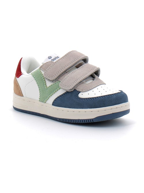 Baskets en Cuir et Syntetique Victoria. - Kiabi