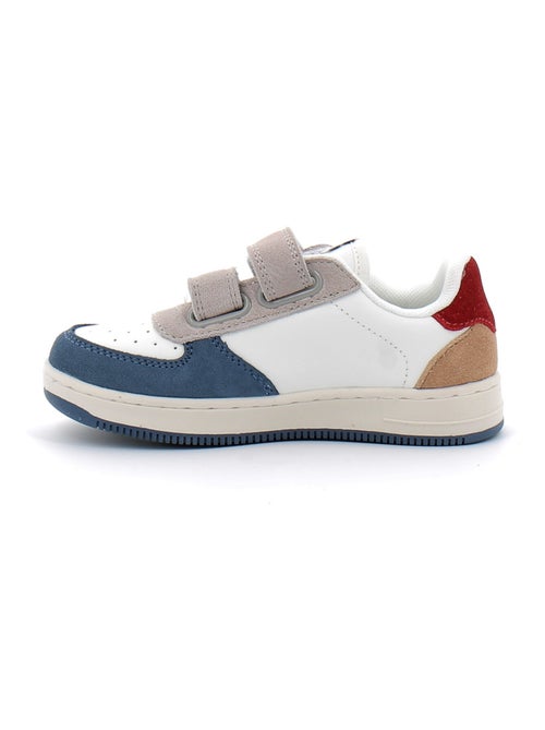 Baskets en Cuir et Syntetique Victoria. - Kiabi