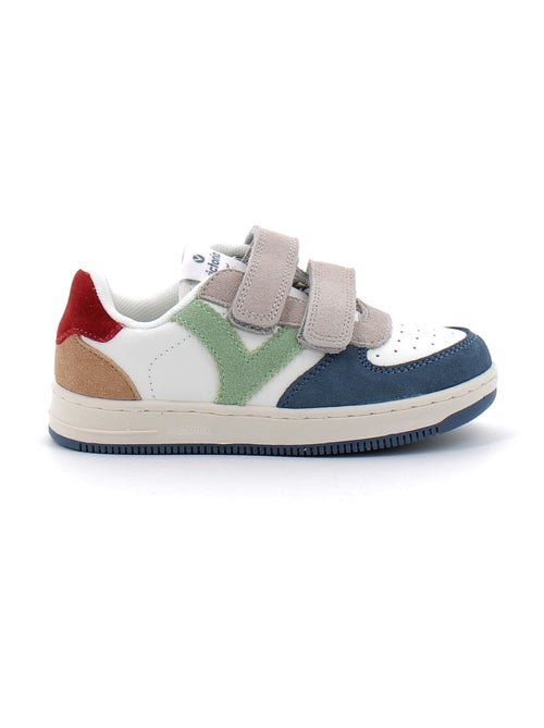 Baskets en Cuir et Syntetique Victoria. - Kiabi