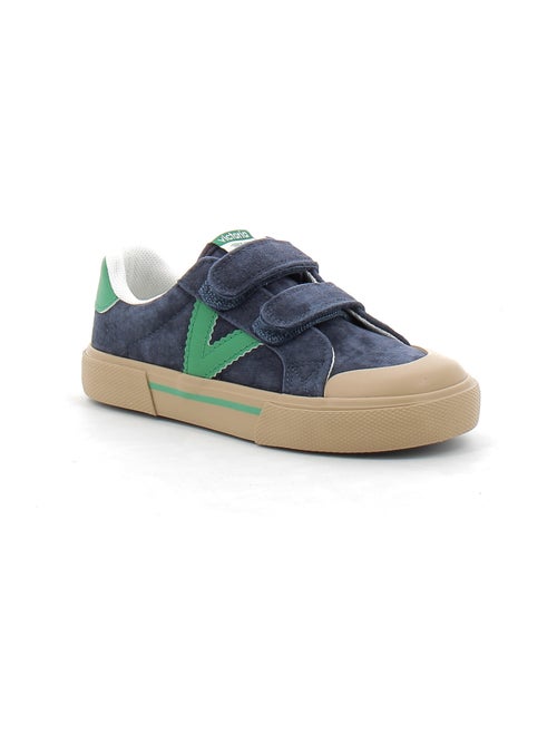 Baskets en Cuir et Syntetique Victoria. - Kiabi