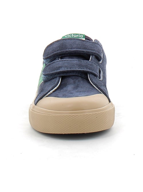 Baskets en Cuir et Syntetique Victoria. - Kiabi