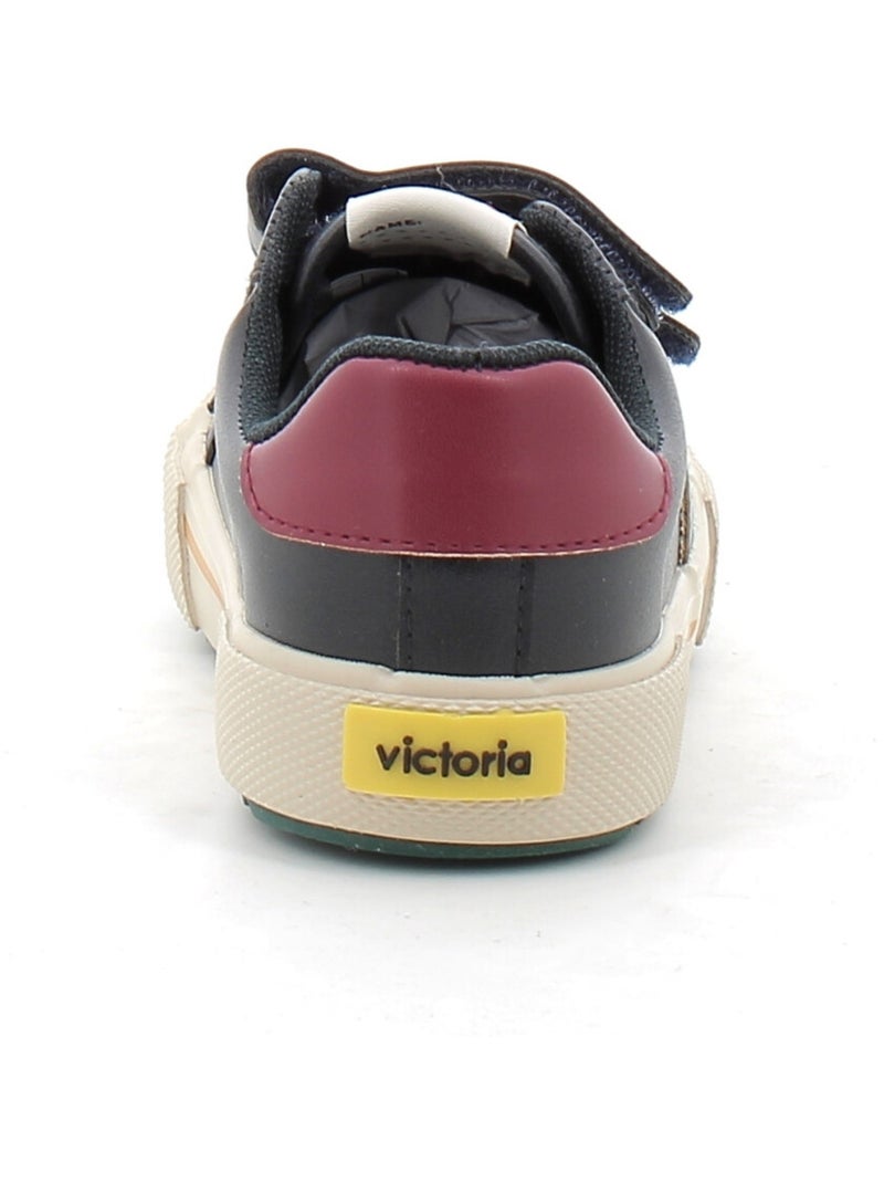 Baskets en Cuir et Syntetique Victoria. Bleu - Kiabi