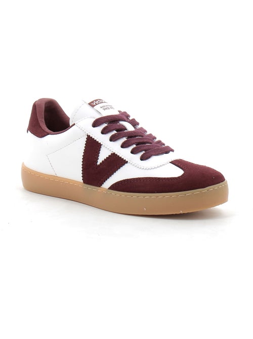 Baskets en Cuir et Syntetique Victoria. - Kiabi