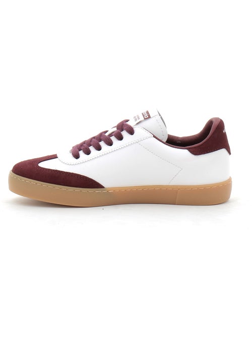 Baskets en Cuir et Syntetique Victoria. - Kiabi