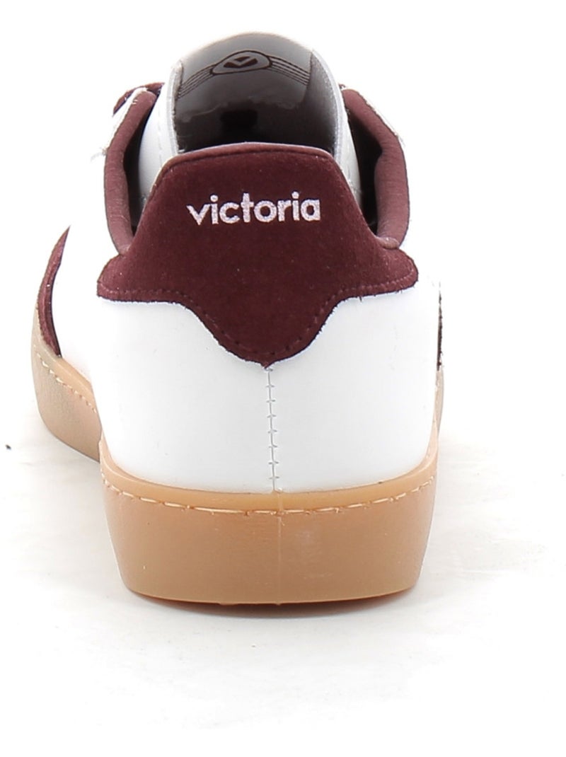 Baskets en Cuir et Syntetique Victoria. Bordeaux - Kiabi