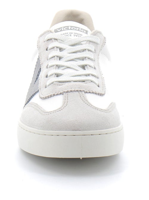 Baskets en Cuir et Syntetique Victoria. - Kiabi