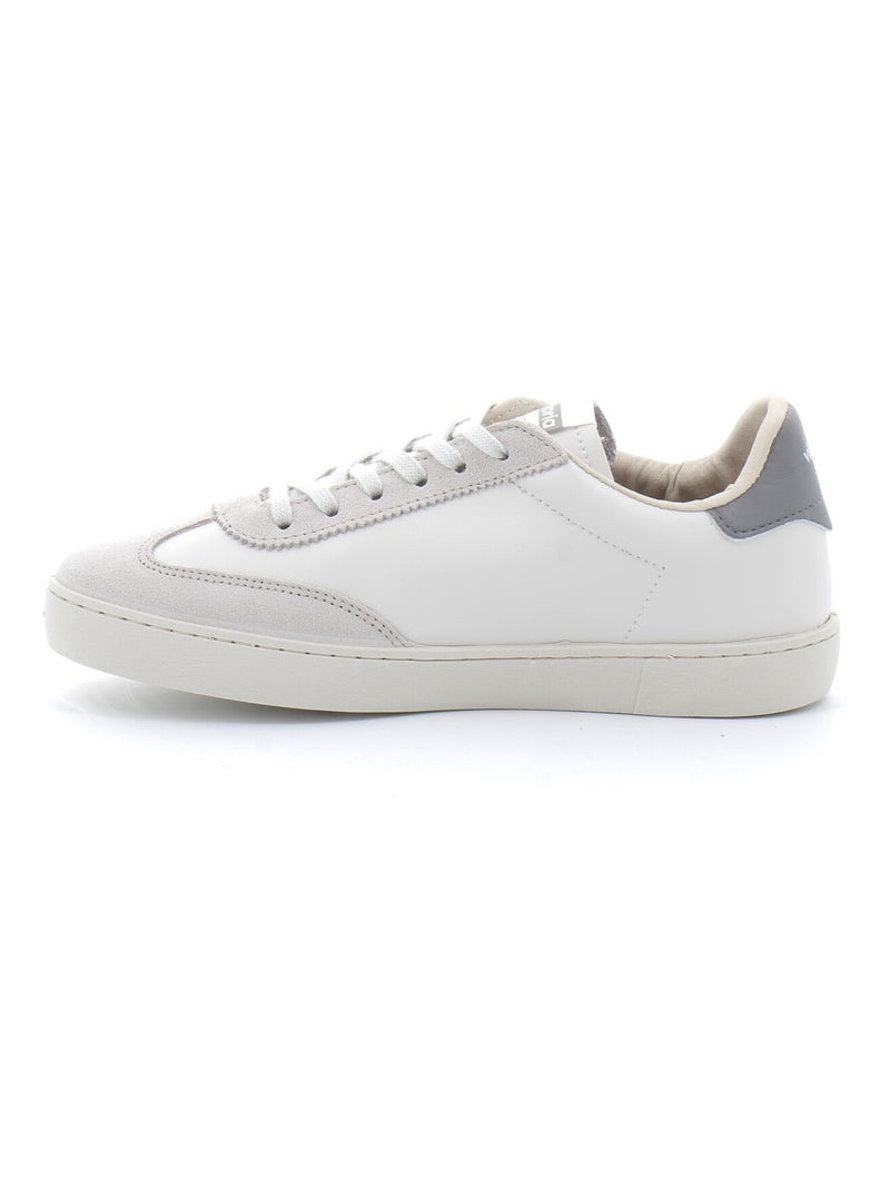 Baskets en Cuir et Syntetique Victoria. Gris - Kiabi