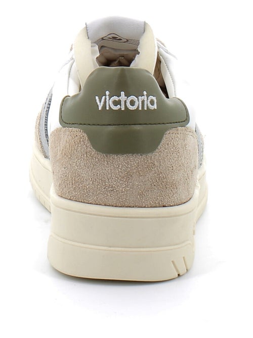 Baskets en Cuir et Syntetique Victoria. - Kiabi