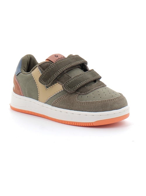 Baskets en Cuir et Syntetique Victoria. - Kiabi