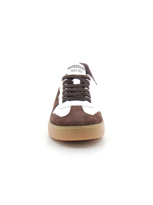 Baskets en Cuir et Syntetique Victoria. - Kiabi