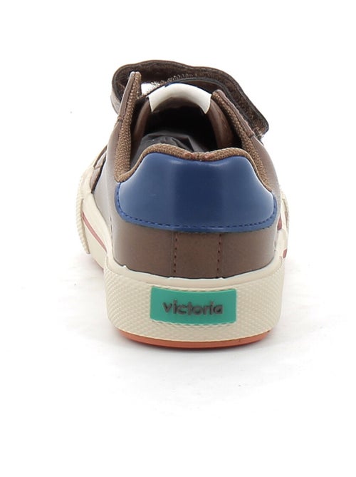 Baskets en Cuir et Syntetique Victoria. - Kiabi