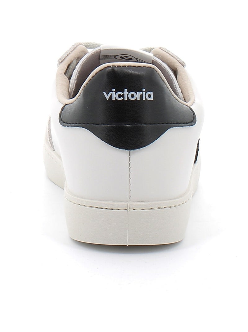 Baskets en Cuir et Syntetique Victoria. Noir - Kiabi