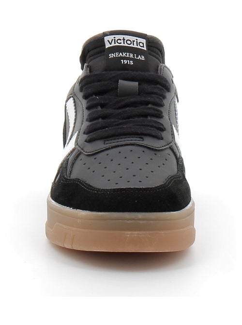 Baskets en Cuir et Syntetique Victoria. - Kiabi