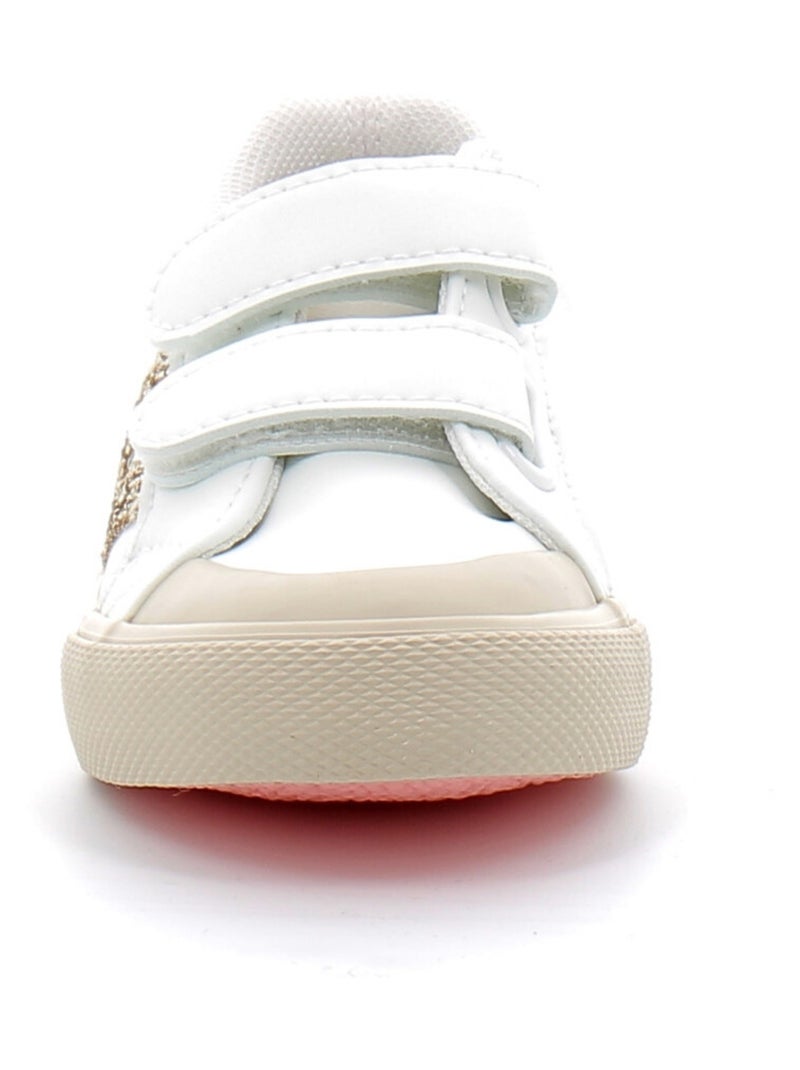 Baskets en Cuir et Syntetique Victoria. Rose - Kiabi