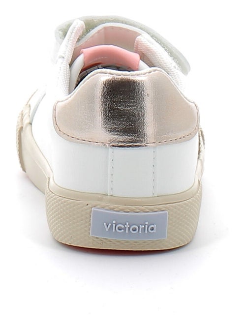 Baskets en Cuir et Syntetique Victoria. - Kiabi
