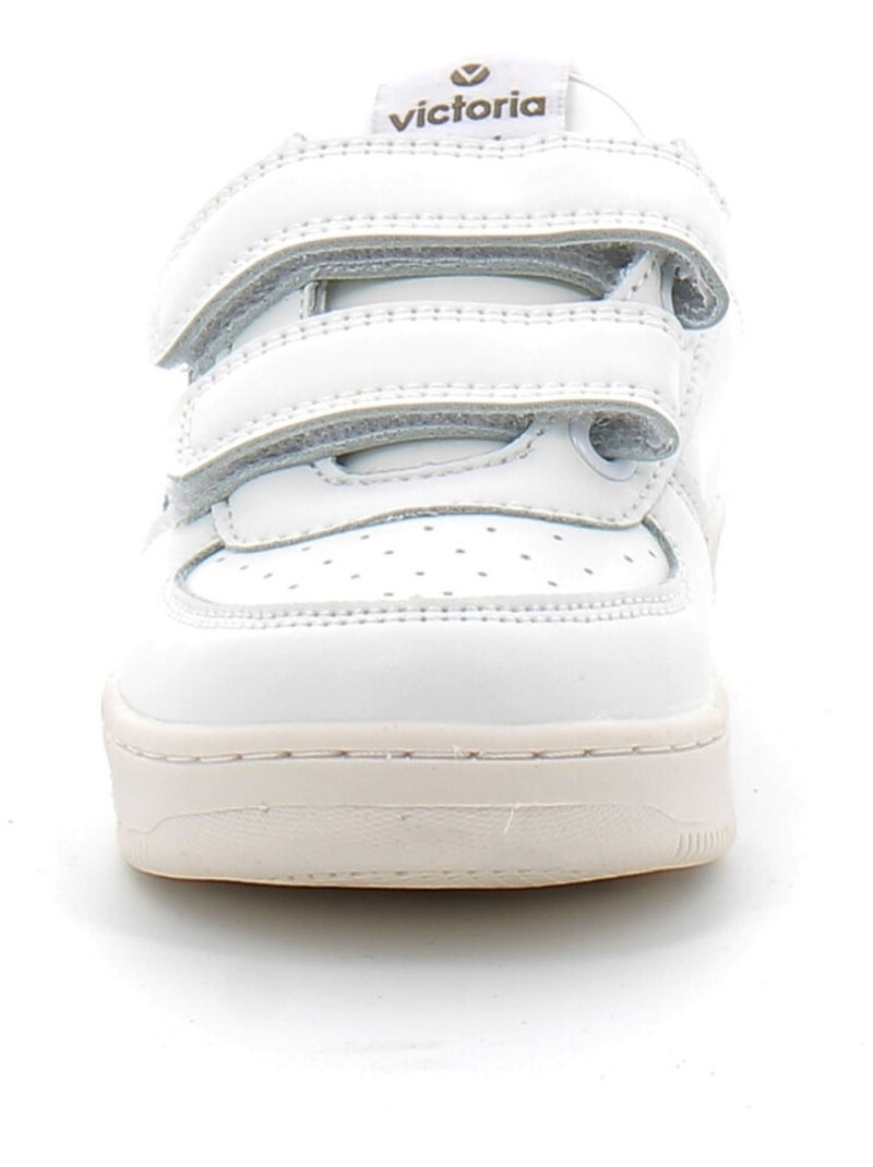 Baskets en Cuir et Syntetique Victoria. Vert - Kiabi