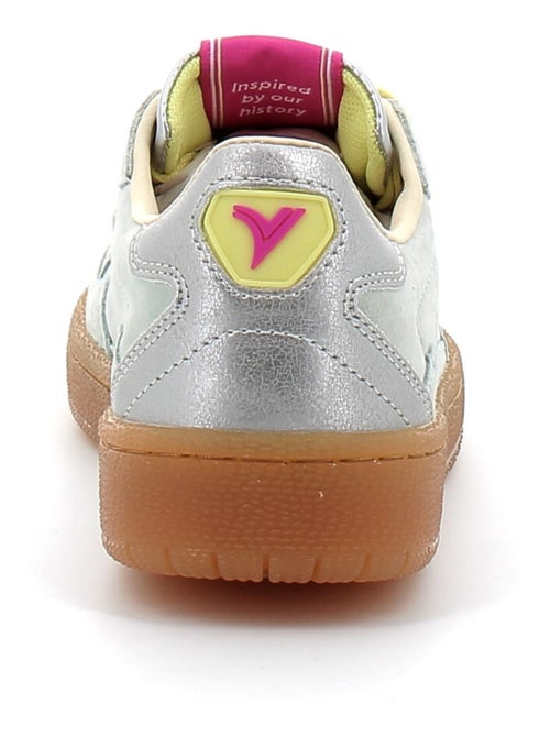 Baskets en Cuir et Syntetique Victoria. - Kiabi