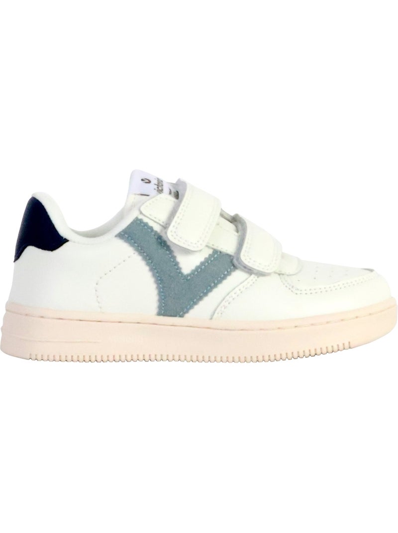 Baskets en cuir et syntetique victoria. Vert - Kiabi