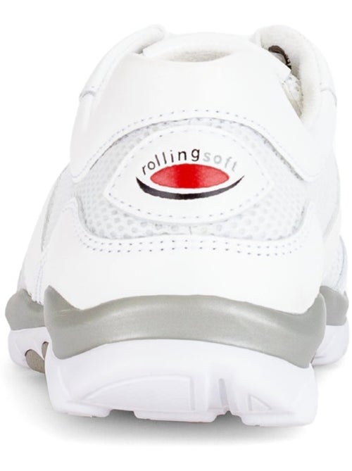 Baskets  en cuir et textile - Kiabi