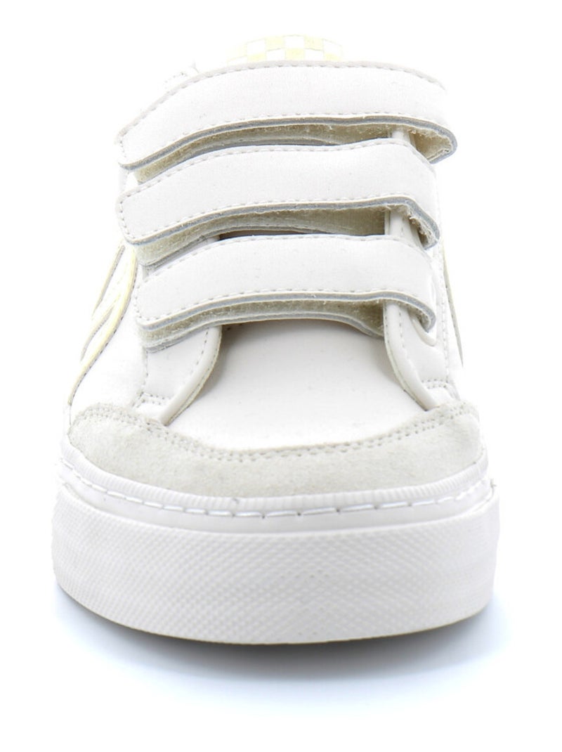 Baskets en Cuir et Textile no Name Blanc - Kiabi