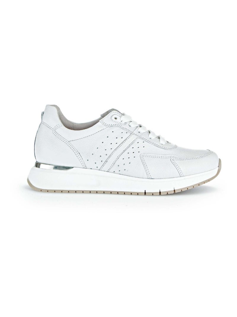 Baskets  en cuir Gabor Blanc - Kiabi