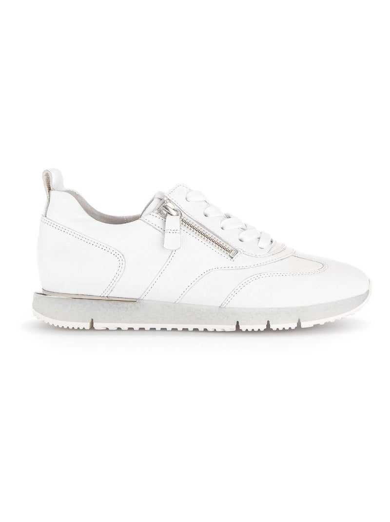 Baskets  en cuir Gabor Blanc - Kiabi