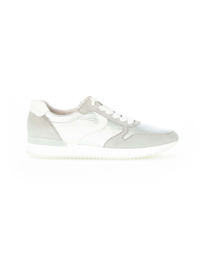 Baskets  en cuir Gabor Blanc Gris Blanc - Kiabi