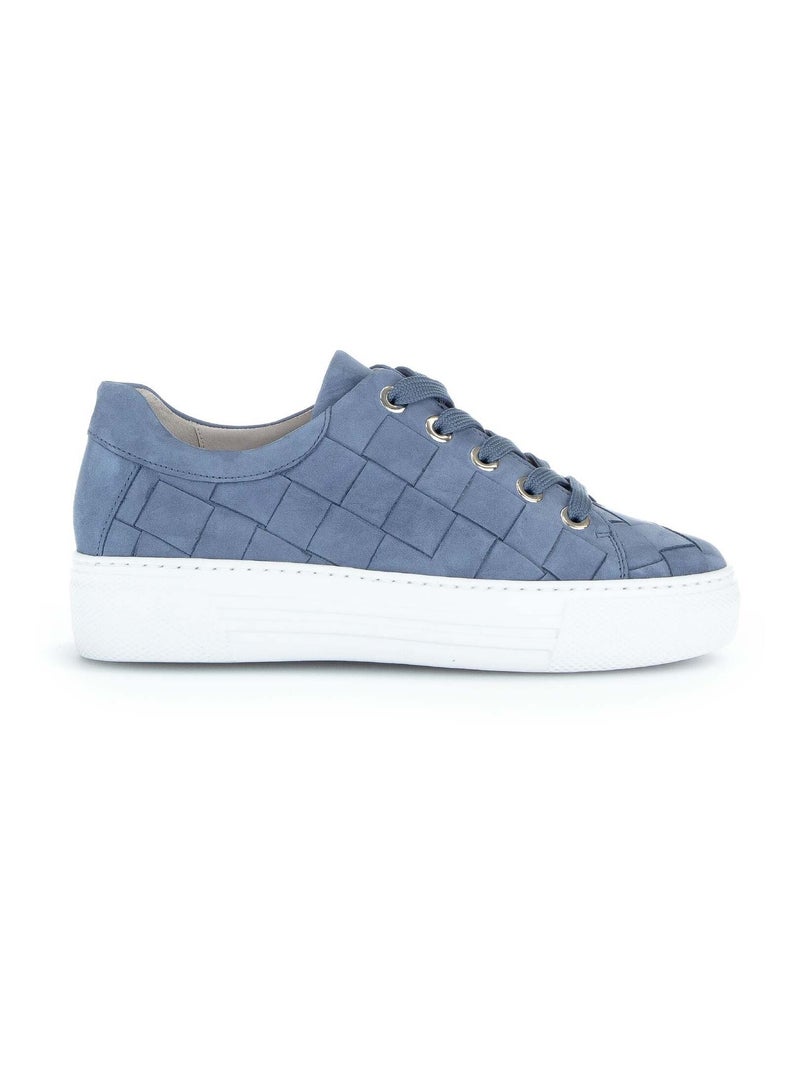 Baskets  en cuir Gabor Bleu - Kiabi