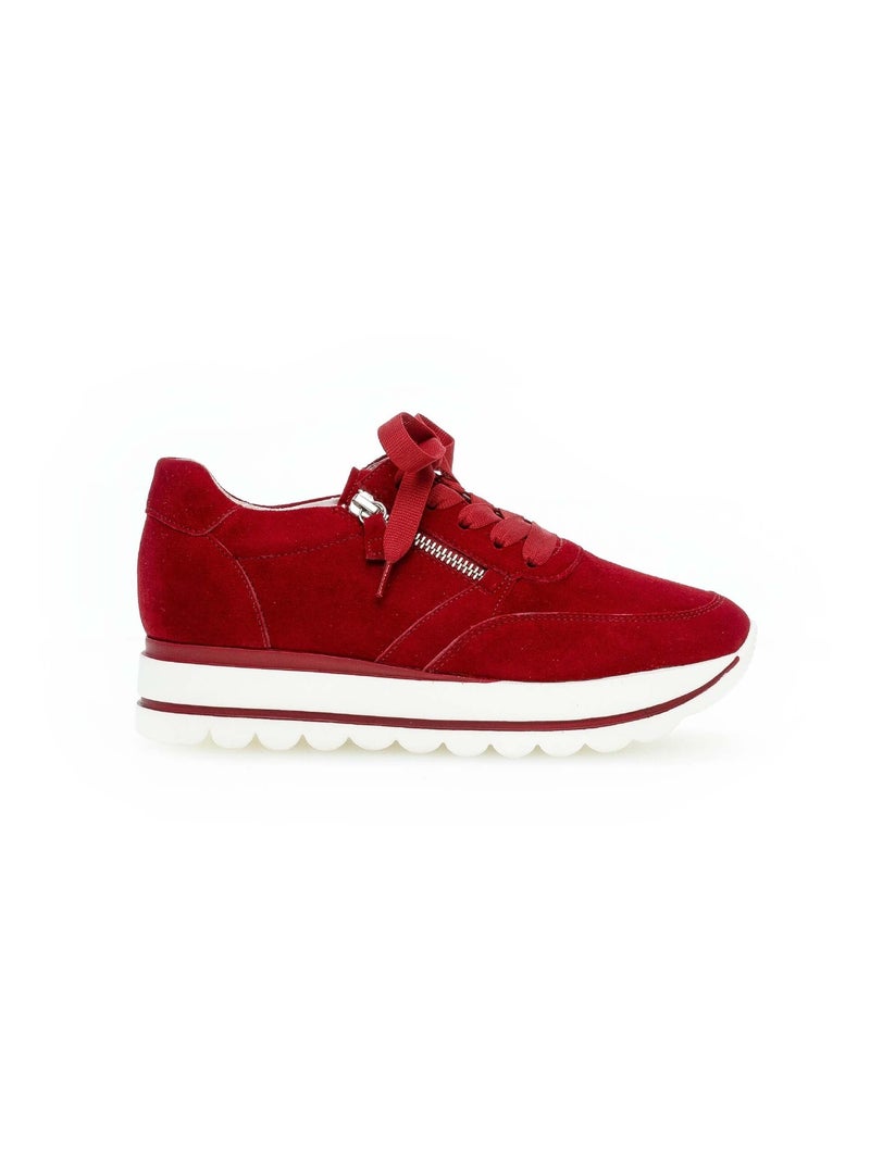 Baskets  en cuir Gabor Rouge - Kiabi