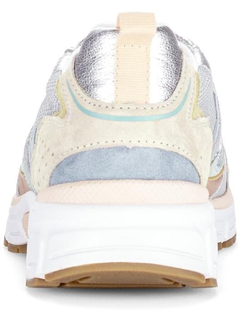 Baskets  en cuir Gris Gris - Kiabi