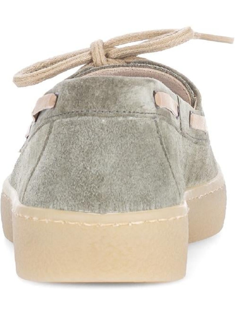 Baskets  en cuir Gris Gris - Kiabi