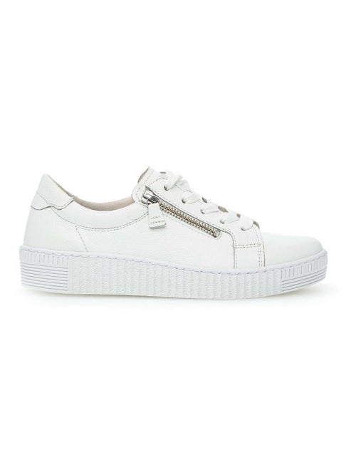 Baskets  en cuir imprimé - Kiabi