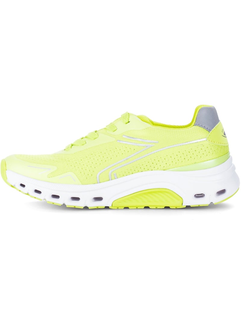 Baskets  en cuir Jaune - Kiabi