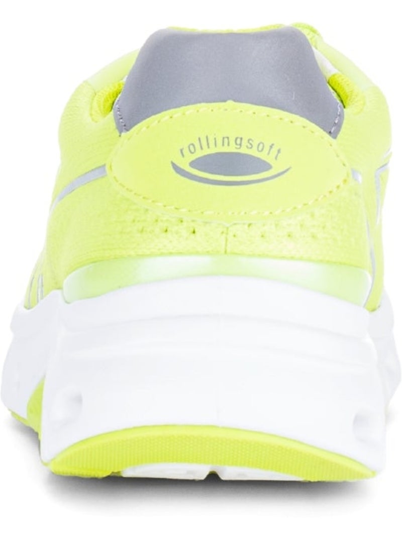 Baskets  en cuir Jaune - Kiabi