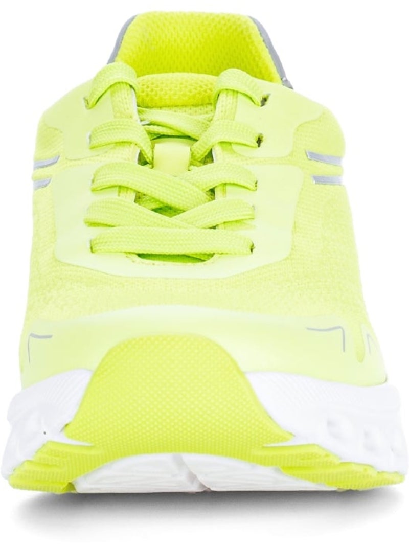Baskets  en cuir Jaune - Kiabi