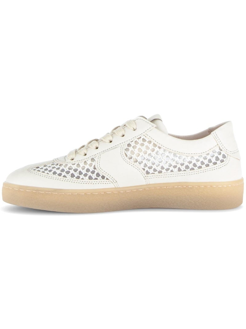 Baskets  en cuir Jaune - Kiabi