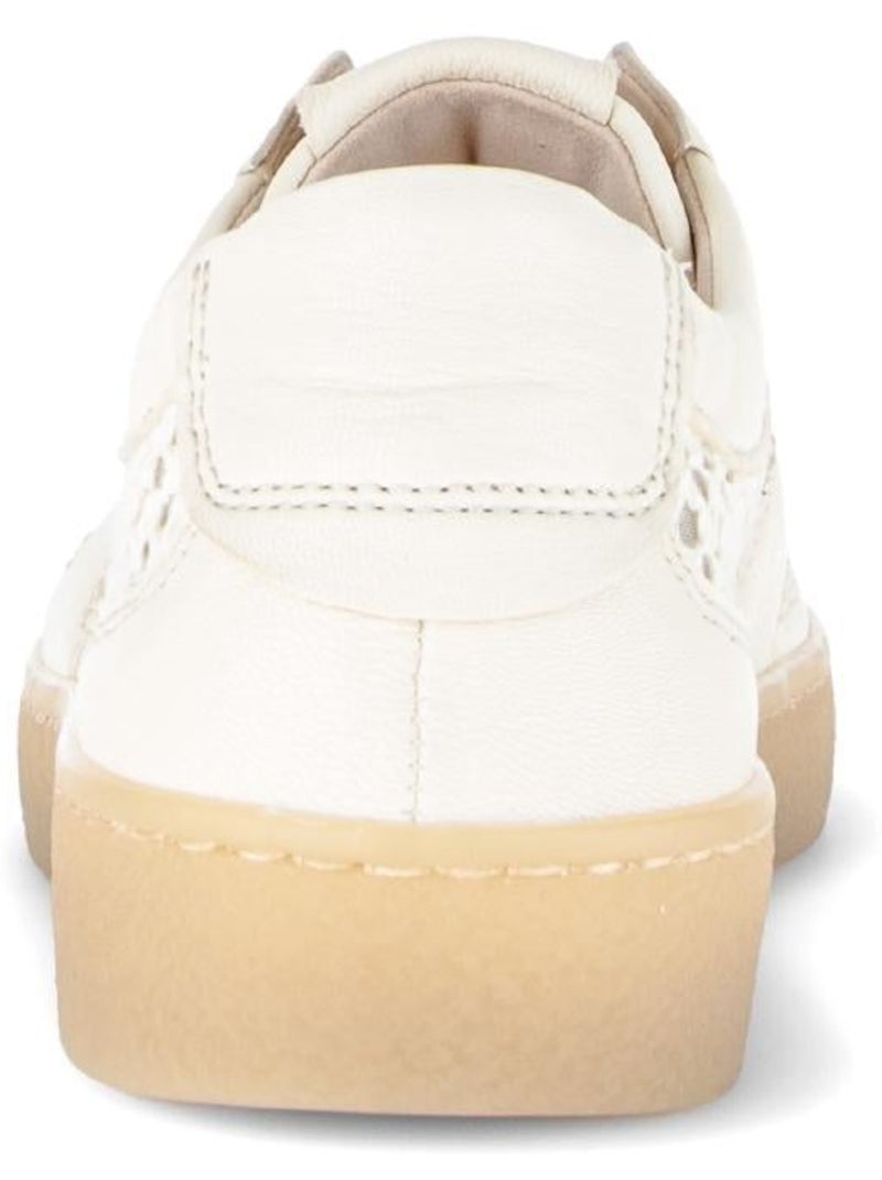 Baskets  en cuir Jaune - Kiabi
