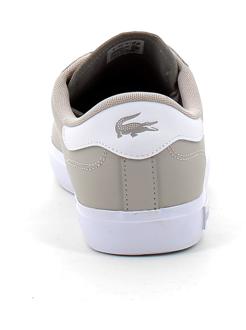 Baskets en Cuir Lacoste Beige - Kiabi