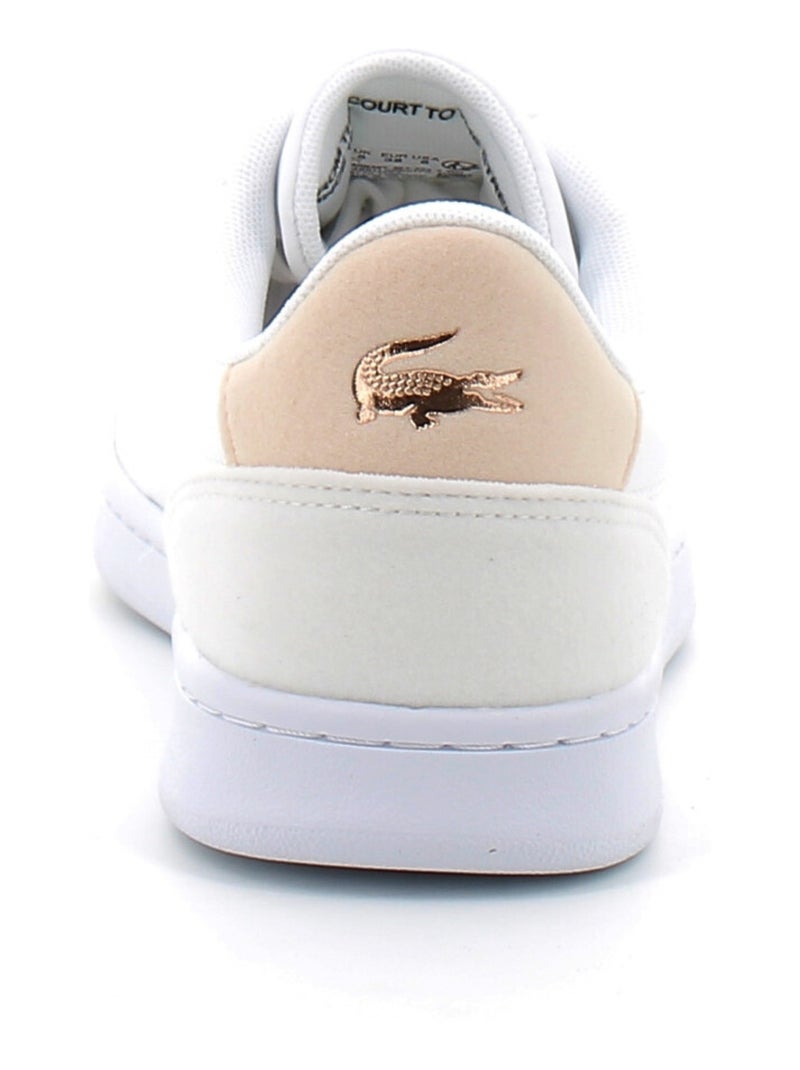 Baskets en Cuir Lacoste Blanc - Kiabi
