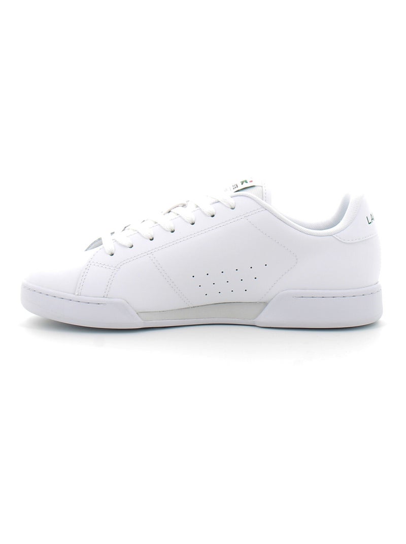 Baskets en Cuir Lacoste Blanc - Kiabi
