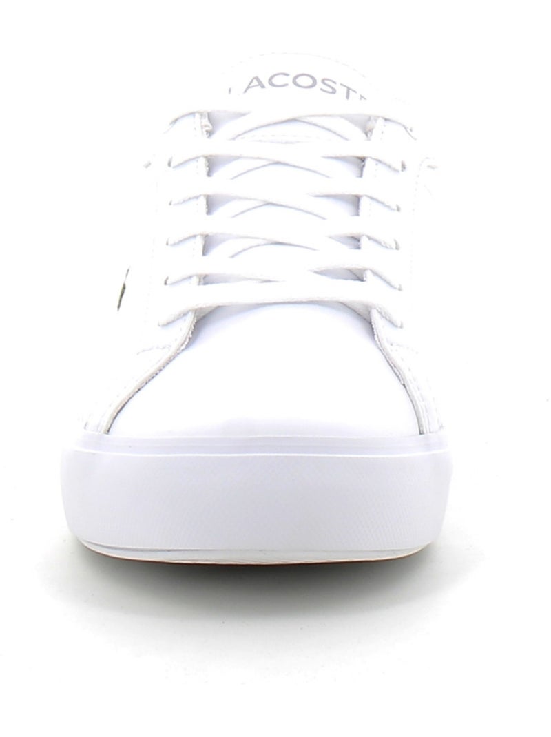 Baskets en Cuir Lacoste Blanc - Kiabi