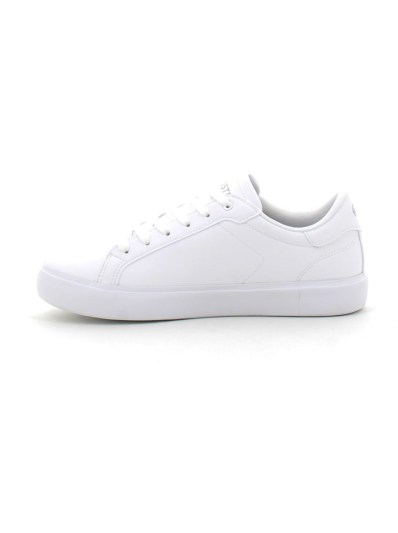 Baskets en Cuir Lacoste Blanc - Kiabi