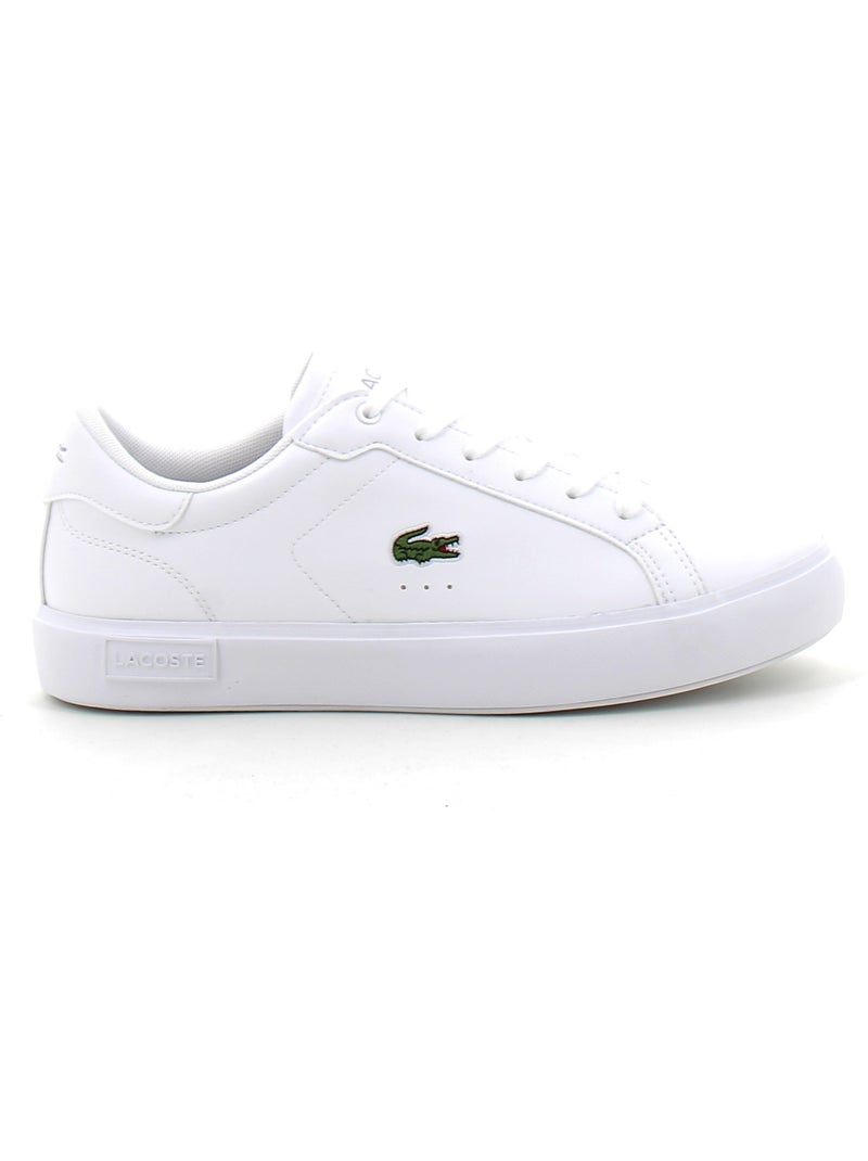 Baskets en Cuir Lacoste Blanc - Kiabi