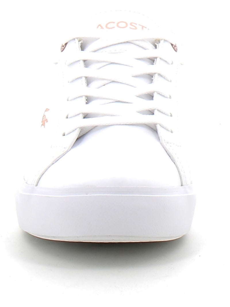 Baskets en Cuir Lacoste Blanc - Kiabi