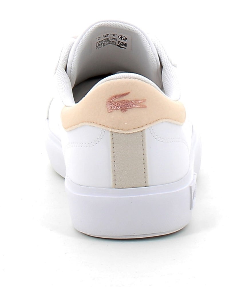 Baskets en Cuir Lacoste Blanc - Kiabi