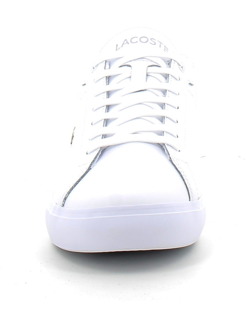Baskets en Cuir Lacoste Blanc - Kiabi